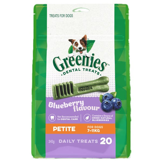 GREENIES BLUEBERRY PETITE 340G