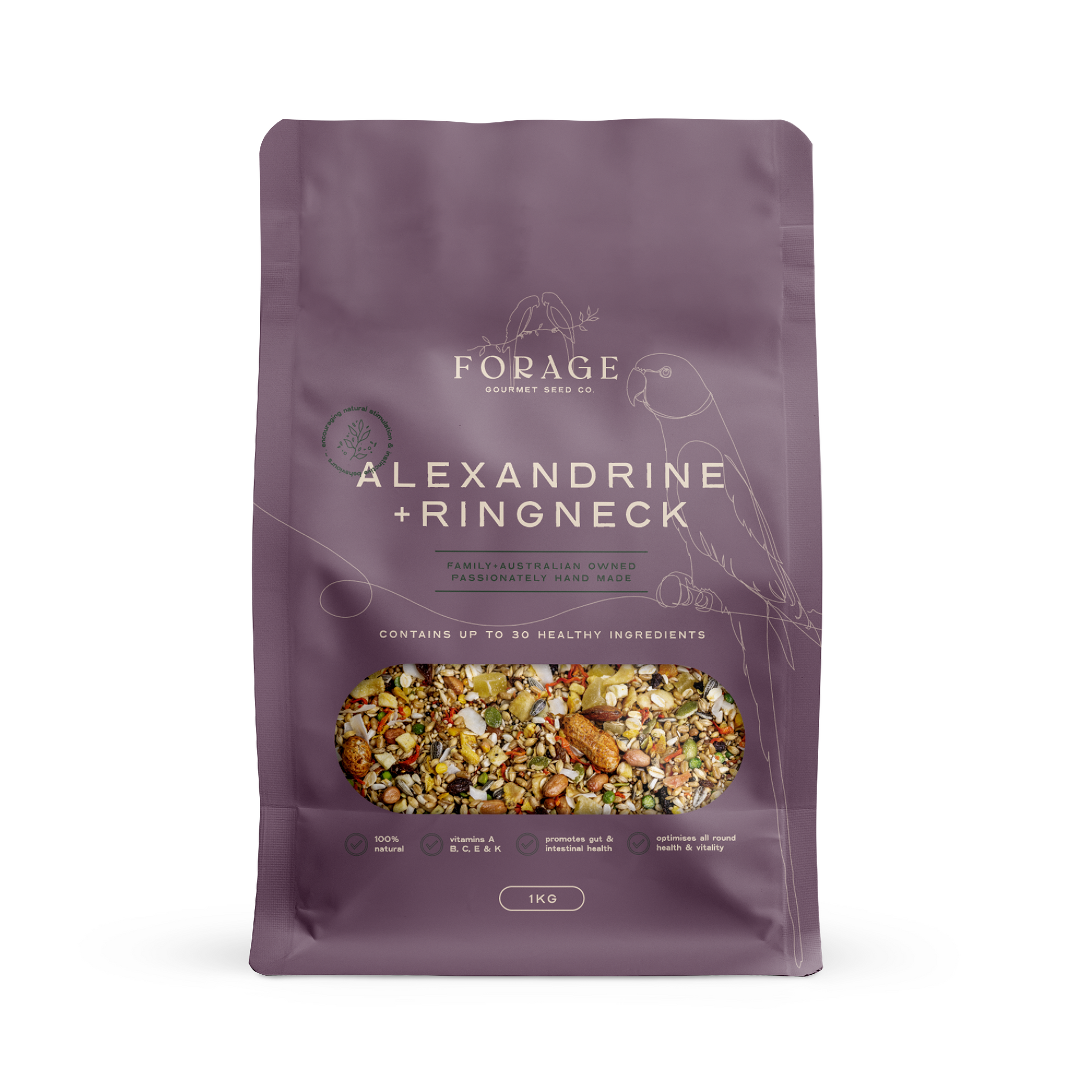 FORAGE RINGNECK & ALEXANDRINE 1KG