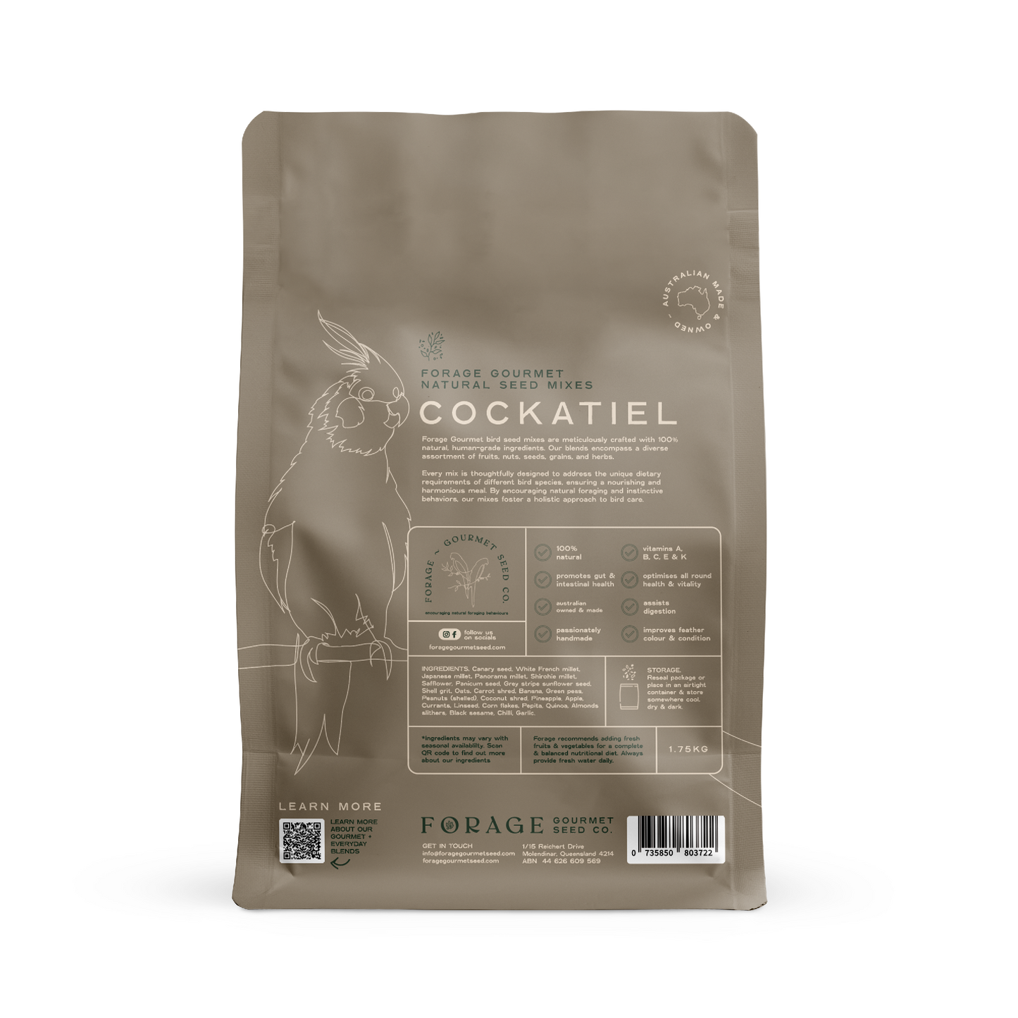 FORAGE COCKATIEL 1.75KG