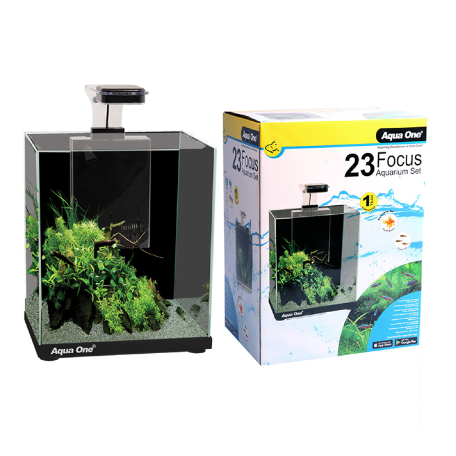 AQUA ONE FOCUS 23 AQUARIUM BLACK