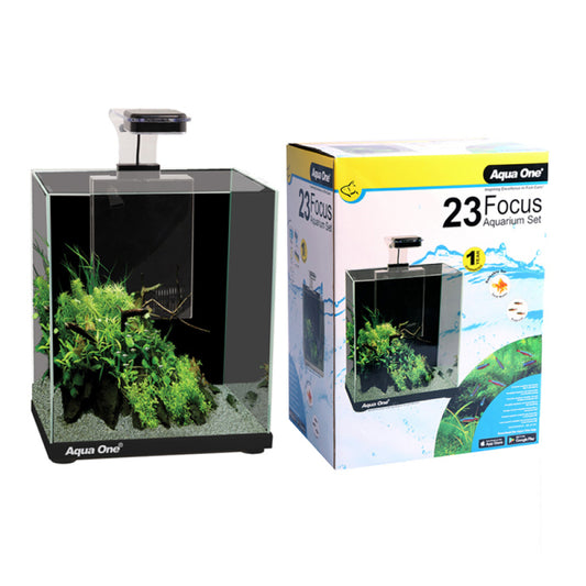 AQUA ONE FOCUS 23 AQUARIUM BLACK