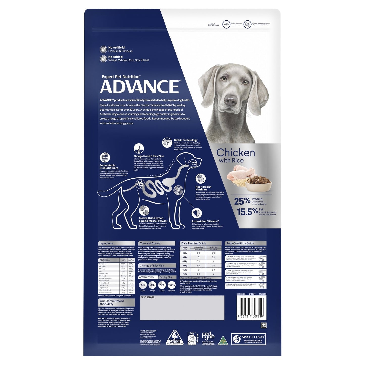 ADVANCE DOG LARGE BREED CHICKEN 15KG