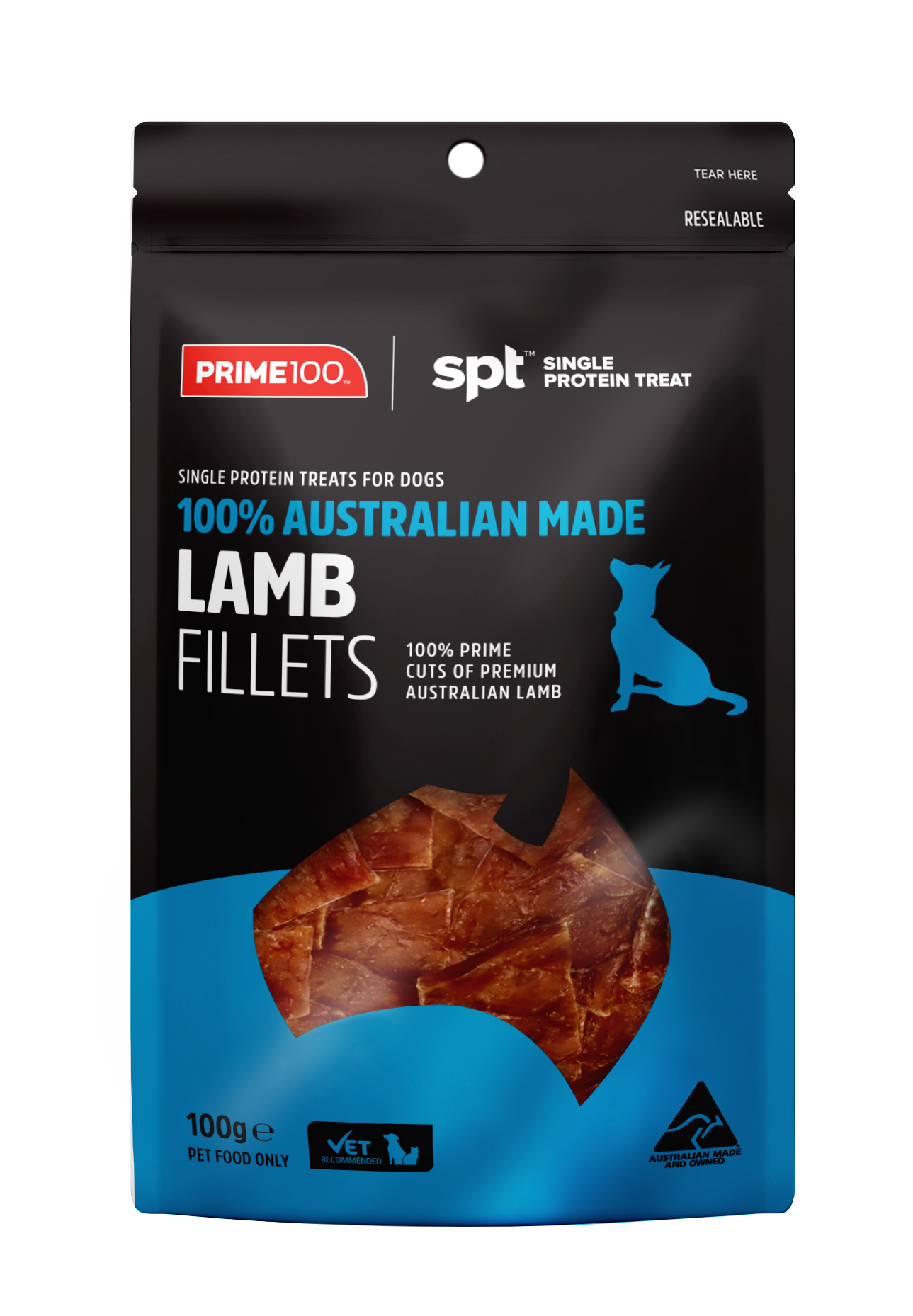 PRIME100 TREAT LAMB FILLET 100G