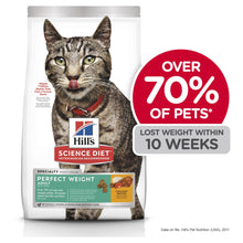 Load image into Gallery viewer, HILL&#39;S SCIENCE DIET PERFECT WEIGHT ADULT DRY CAT FOOD 3.17KG