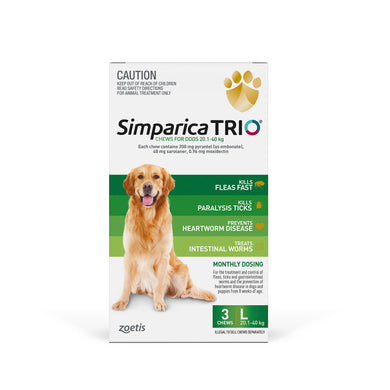 SIMPARICA TRIO GREEN 20.1-40KG 3PK