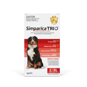 SIMPARICA TRIO RED 40.1-60KG 6PK