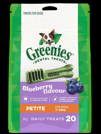 GREENIES BLUEBERRY PETITE 340G