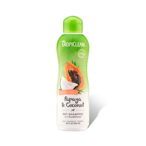 TROPICLEAN SHAMPOO - PAPAYA COCONUT 592ML