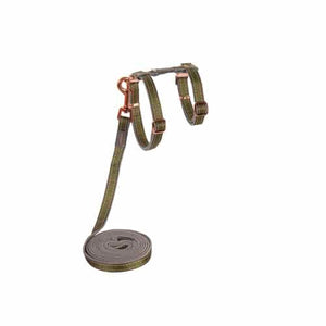 ROGZ URBANCAT HARNESS & LEAD SET OLIVE TWIST SMALL