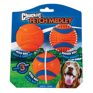 CHUCKIT FETCH MEDLEY 6CM 3PK