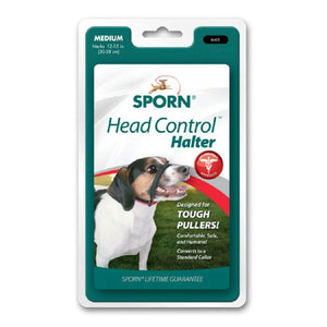 SPORN HEAD HALTER BLK MD