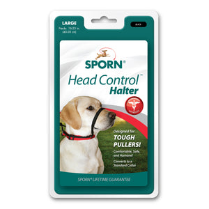 SPORN HEAD HALTER BLK LG