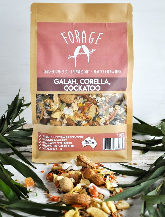 FORAGE COCKATOO, GALLAH & CORELLA 1KG