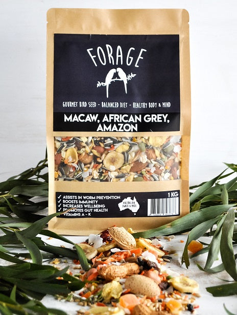 FORAGE MACAW & AFRICAN GREY 1KG