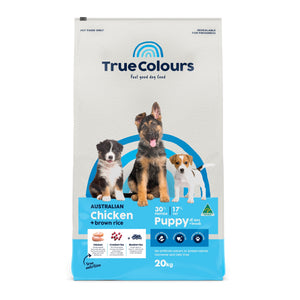 TRUE COLOURS PUPPY CHICKEN & BROWN RICE 20KG