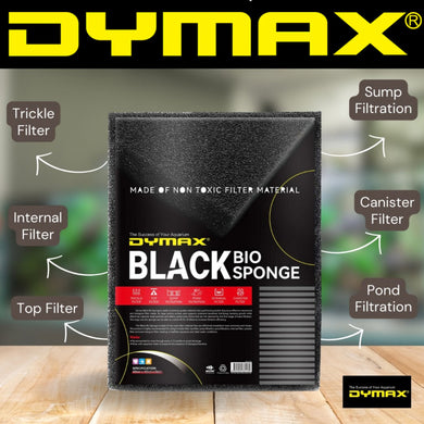 DYMAX BLACK BIO SPONGE 60X45X5CM 1PK