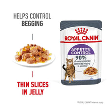 Load image into Gallery viewer, Pack Of ROYAL CANIN CAT APPETITE CONTROL JELLY 85G