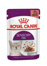 Load image into Gallery viewer, Pack of ROYAL CANIN CAT SENSORY FEEL GRAVY 85G X 12