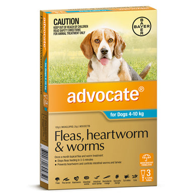 ADVOCATE DOG 4-10KG AQUA 3PK