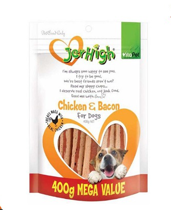 VITAPET JERHIGH CHICKEN/BACON 400G