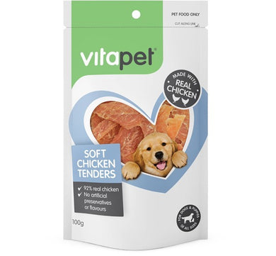 VITAPET JERHIGH SOFT CHICKEN TENDERS 100G