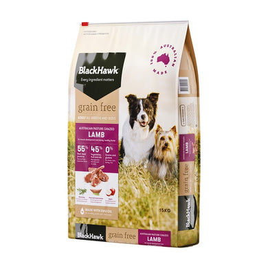 BLACK HAWK GRAIN FREE LAMB 15KG