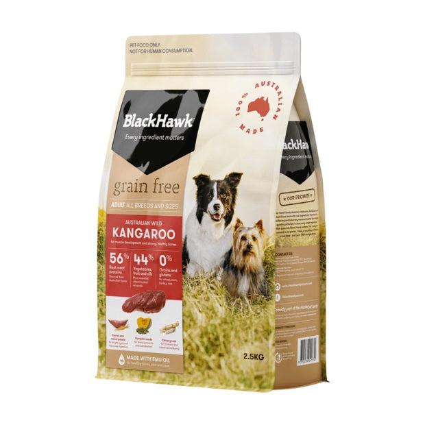 BLACK HAWK GRAIN FREE KANGAROO 2.5KG