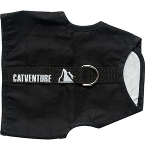 CATVENTURE CAT HARNESS BLACK MEDIUM