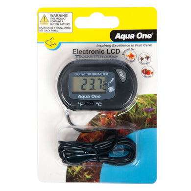 AQUA ONE THERMOMETER LCD ELECTRONIC OUTSIDE TANK ST-3