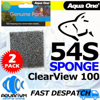 AQO SPONGE 100 CLEAR 2PK 54S