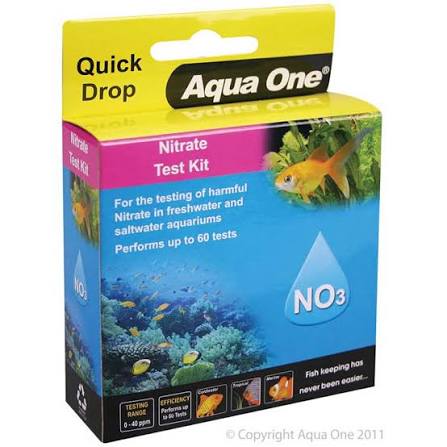 AQUA ONE QUICKDROP NITRATE NO3 TEST KIT