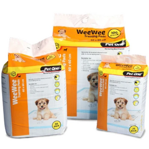 PET ONE WEEWEE TRAINING PAD 60X60CM 50 PACK