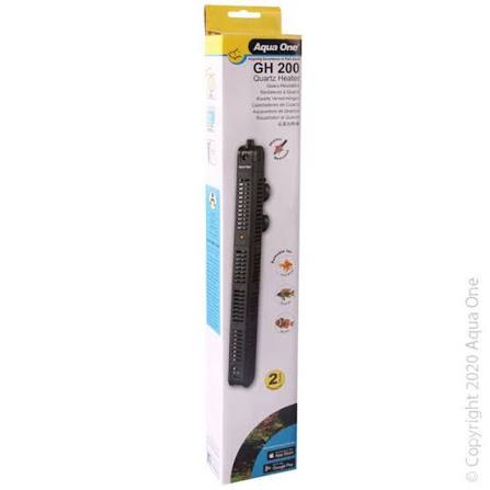 AQUA ONE HEATER GH QUARTZ 200W