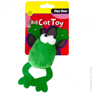 CAT TOY PLUSH FROG