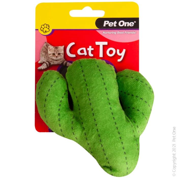 CAT TOY PLUSH CACTUS