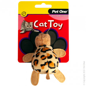 CAT TOY PLUSH LEOPARD TORTOISE