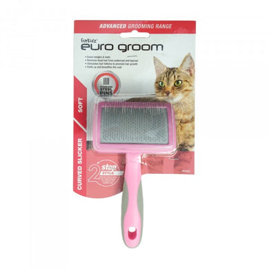 EURO GROOM SELF CLEANING SMALL SLICKER