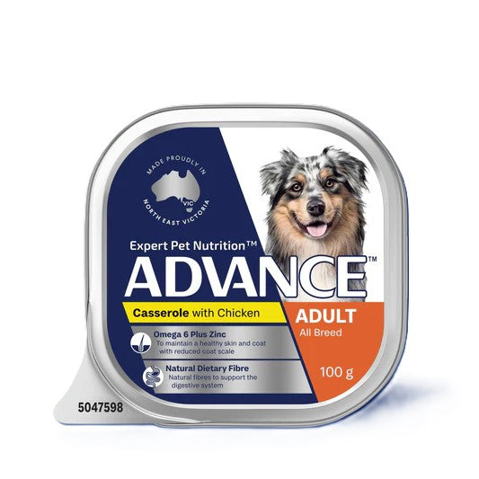 ADVANCE DOG WET CASSEROLE CHICKEN 100G