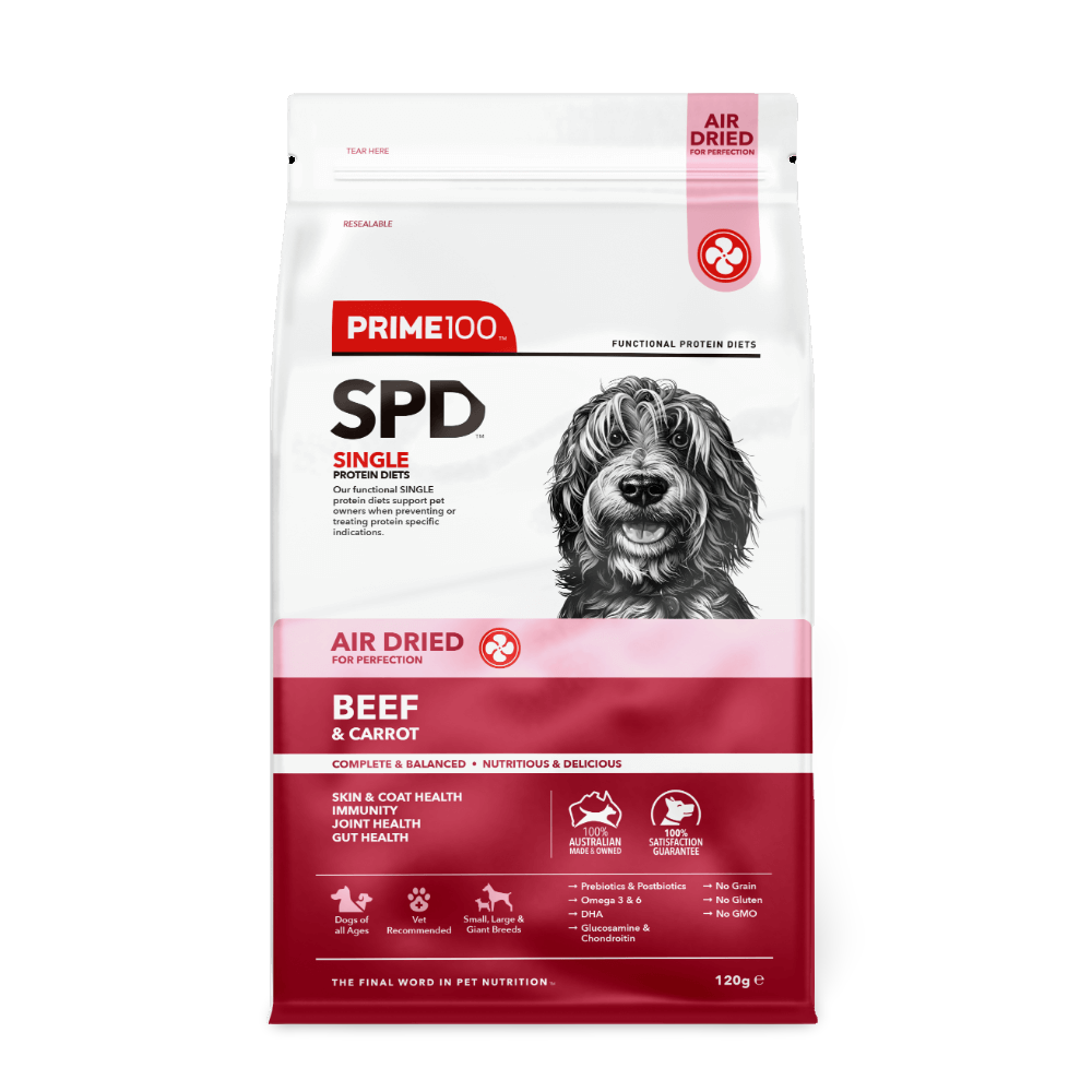 PRIME100 SPD AIR DRIED BEEF & CARROT 120G