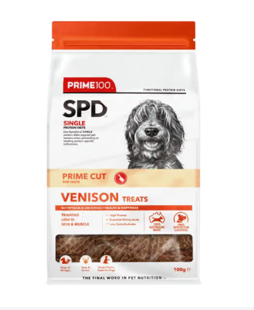 PRIME100 SPD PRIME CUT VENISON TREATS 100G