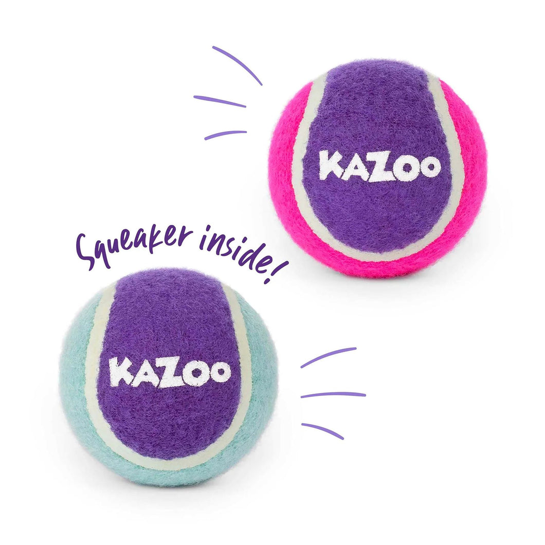 KAZOO SQUEAKY TENNIS BALL MEDIUM