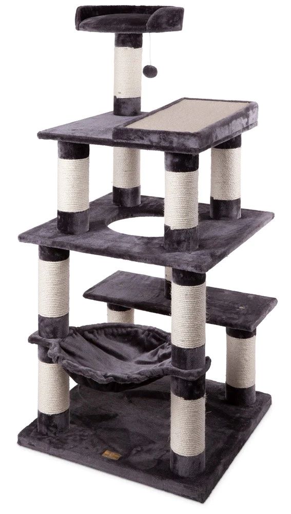 KAZ CAT SCRATCHER 5 LEVEL PLAYGROUND CREAM