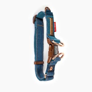 EZYDOG COLLAR DOUBLE UP S DENIM