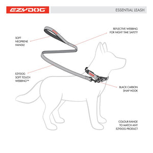 EZYDOG LEASH ESSENTIAL 48 ORANGE