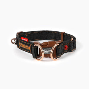 EZYDOG COLLAR DOUBLE UP L BLACK DENIM