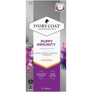 IVORY COAT WET CHICKEN PUPPY IMMUNITY 100G