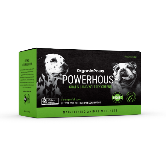 ORGANIC PAWS POWERHOUSE GOAT & LAMB 1.5KG