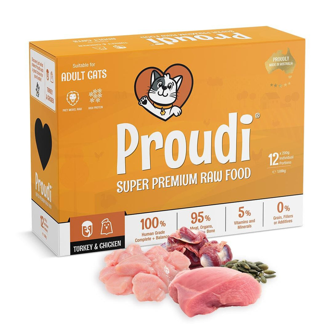 PROUDI CAT TURKEY & CHICKEN 1.08KG