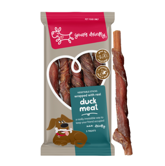 YOURS DROOLLY VEGETABLE STICKS WITH DUCK SML 5PK