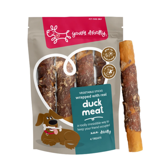 YOURS DROOLLY VEGETABLE STICKS WITH DUCK MED 4PK